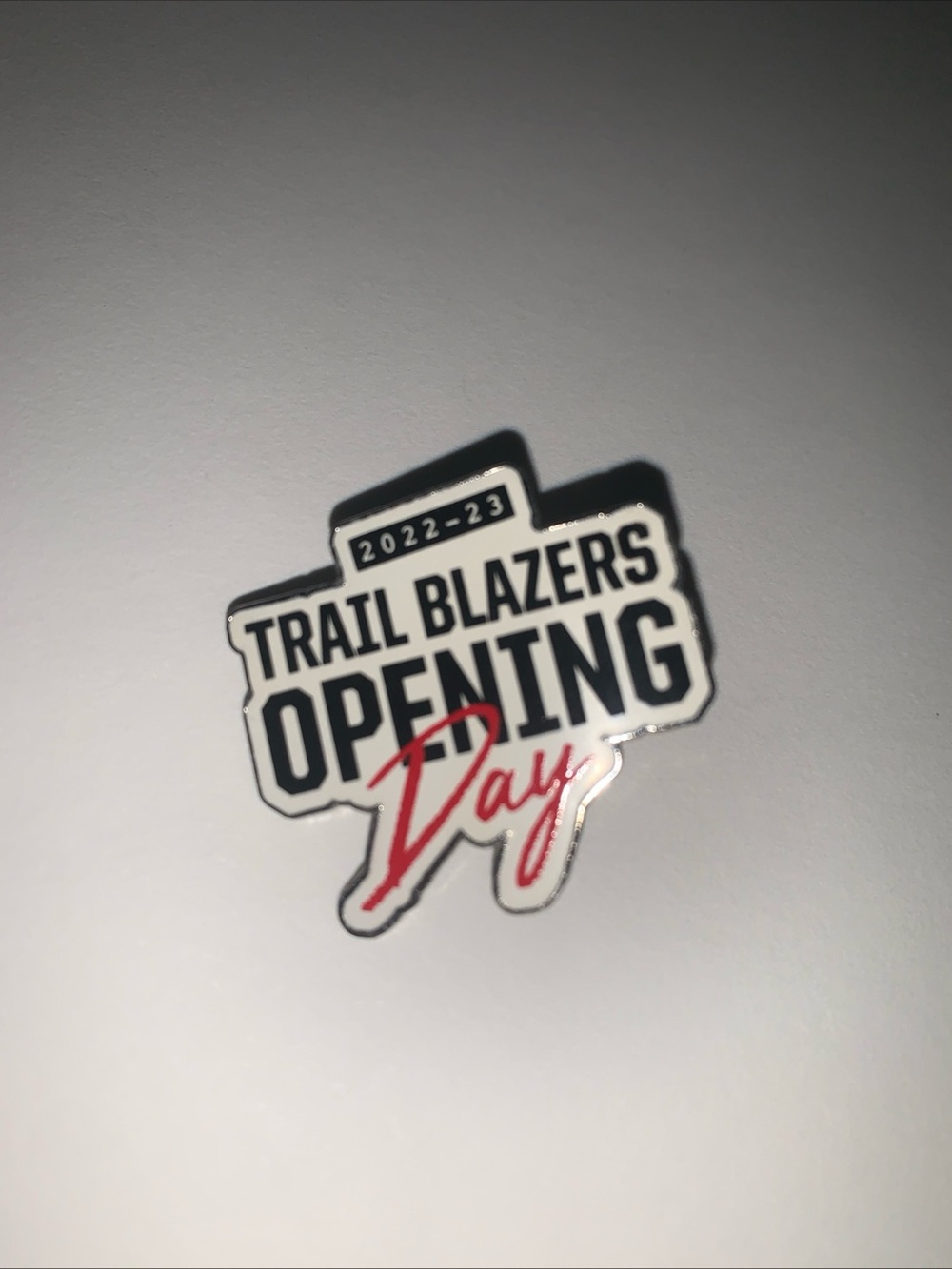 Portland trailblazers 2022-2023 opening day pin